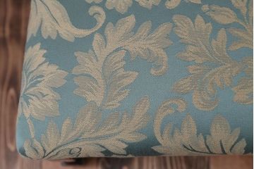 中古　イギリス製　オーク材の優雅なツイストレッグダイニングチェア2脚セット(2)