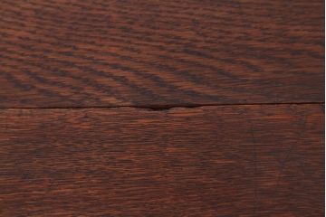 アンティーク家具　イギリスアンティーク　オーク材!チェア付き鉄脚スクールデスク