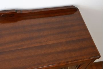 中古　神戸元町欧風家具メープル不二屋製　マホガニー材の高級キャビネット(定価約30万円)