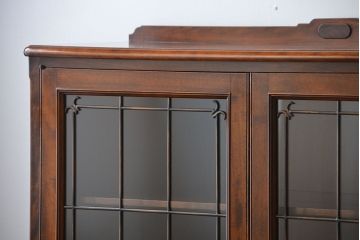 中古　神戸元町欧風家具メープル不二屋製　マホガニー材の高級キャビネット(定価約30万円)
