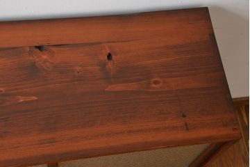 アンティーク家具　アンティーク　ダイヤガラス引き戸付き古い木製のマス目収納棚