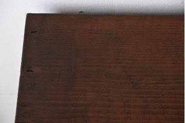 アンティーク家具　アンティーク　古い木製の引き出し付き縦型戸棚