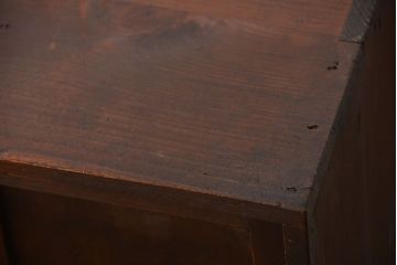 アンティーク家具　アンティーク　古い木製の引き出し付き縦型戸棚