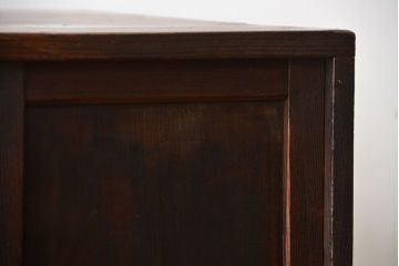 アンティーク家具　アンティーク　古い木製の引き出し付き縦型戸棚