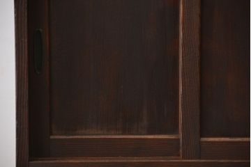 アンティーク家具　アンティーク　古い木製の引き出し付き縦型戸棚