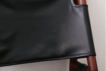 ヴィンテージ家具　USビンテージ　ジャクソンファニチャーの本革製チェア(オットマン付き)