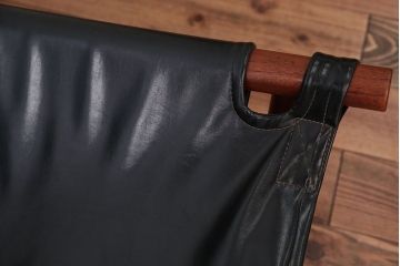 ヴィンテージ家具　USビンテージ　ジャクソンファニチャーの本革製チェア(オットマン付き)