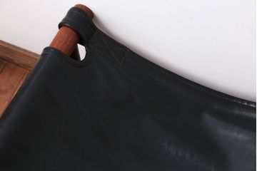 ヴィンテージ家具　USビンテージ　ジャクソンファニチャーの本革製チェア(オットマン付き)