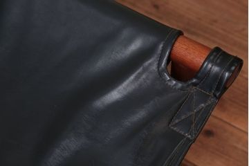 ヴィンテージ家具　USビンテージ　ジャクソンファニチャーの本革製チェア(オットマン付き)