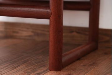 ヴィンテージ家具　USビンテージ　ジャクソンファニチャーの本革製チェア(オットマン付き)