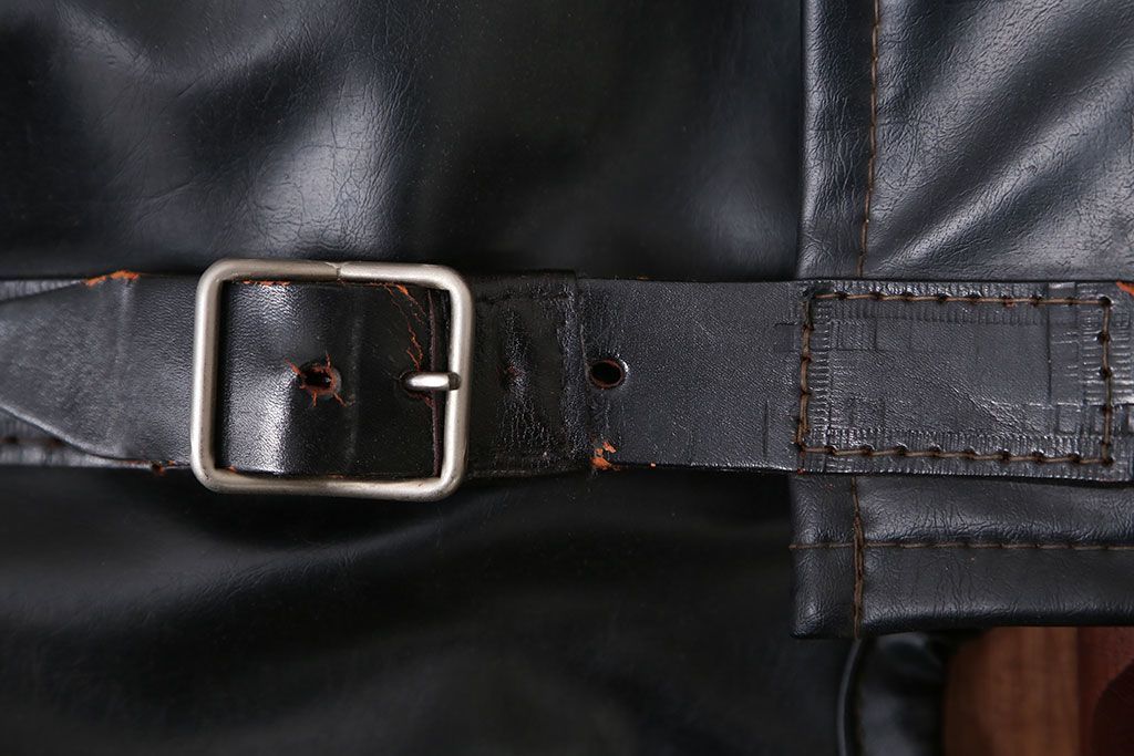 ヴィンテージ家具　USビンテージ　ジャクソンファニチャーの本革製チェア(オットマン付き)