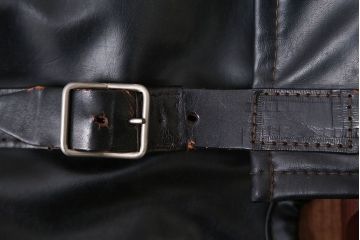 ヴィンテージ家具　USビンテージ　ジャクソンファニチャーの本革製チェア(オットマン付き)