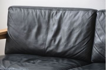 中古　アクタス　COTTO　牛革製3人掛けソファ(定価約23万円)