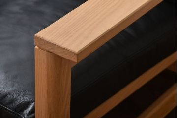 中古　アクタス　COTTO　牛革製3人掛けソファ(定価約23万円)