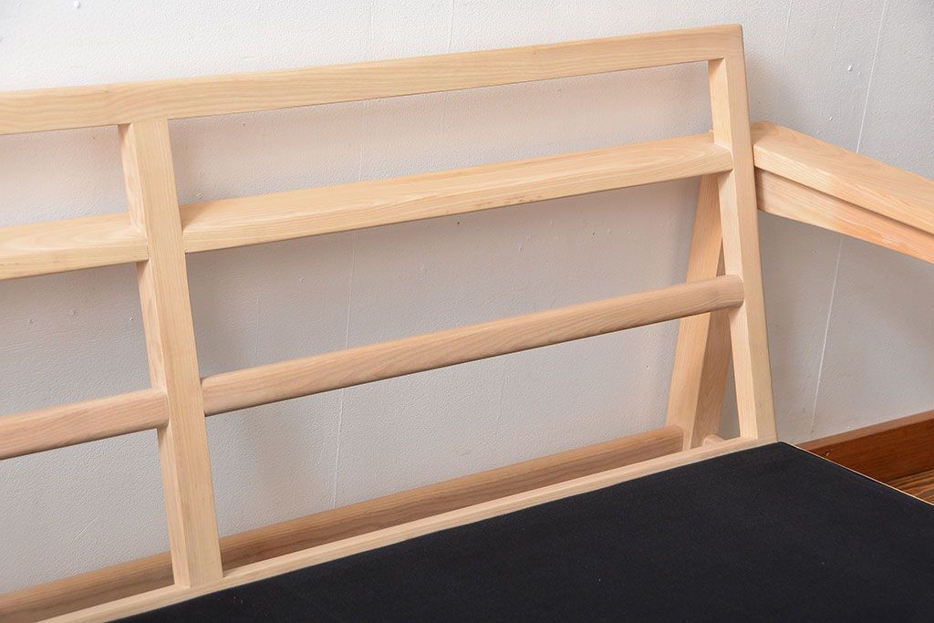 中古　アクタス　COTTO　牛革製3人掛けソファ(定価約23万円)