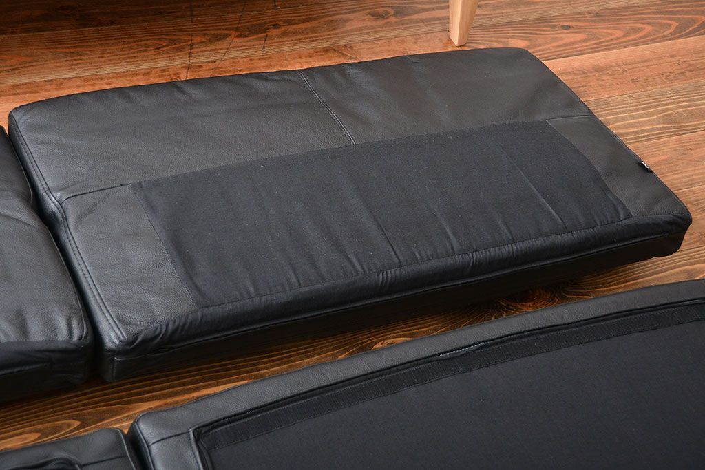 中古　アクタス　COTTO　牛革製3人掛けソファ(定価約23万円)