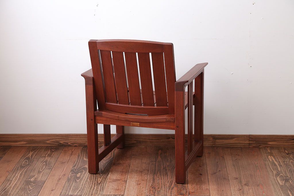 中古　TERRA(テラ)チーク材のアームチェア(1)