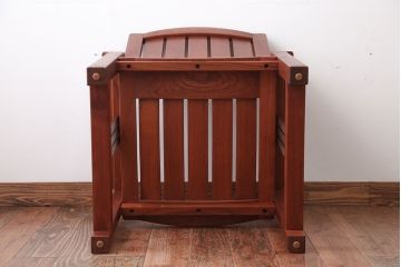 中古　TERRA(テラ)チーク材のアームチェア(1)