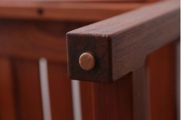 中古　TERRA(テラ)チーク材のアームチェア(1)