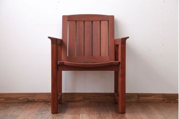 中古　TERRA(テラ)チーク材のアームチェア(2)