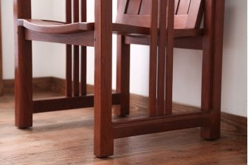 中古　TERRA(テラ)チーク材のアームチェア(2)