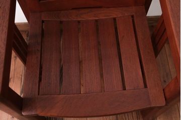 中古　TERRA(テラ)チーク材のアームチェア(2)