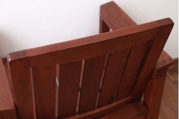 中古　TERRA(テラ)チーク材のアームチェア(2)