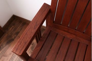 中古　TERRA(テラ)チーク材のアームチェア2脚セット