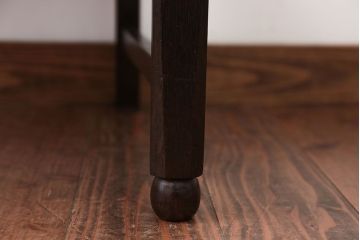 アンティーク家具　大正ロマン　ラグジュアリーな古いナラ材のアームチェア