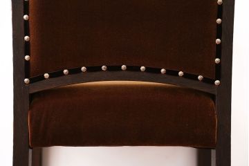 アンティーク家具　大正ロマン　ラグジュアリーな古いナラ材のアームチェア