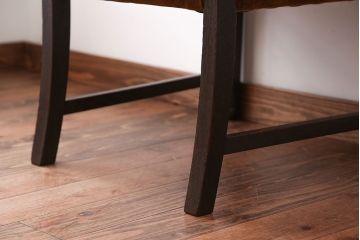 アンティーク家具　大正ロマン　ラグジュアリーな古いナラ材のアームチェア