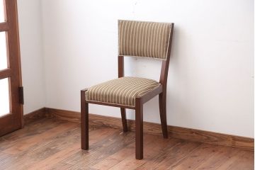 アンティーク家具　アンティーク　シンプルでお洒落な古いナラ材のチェア