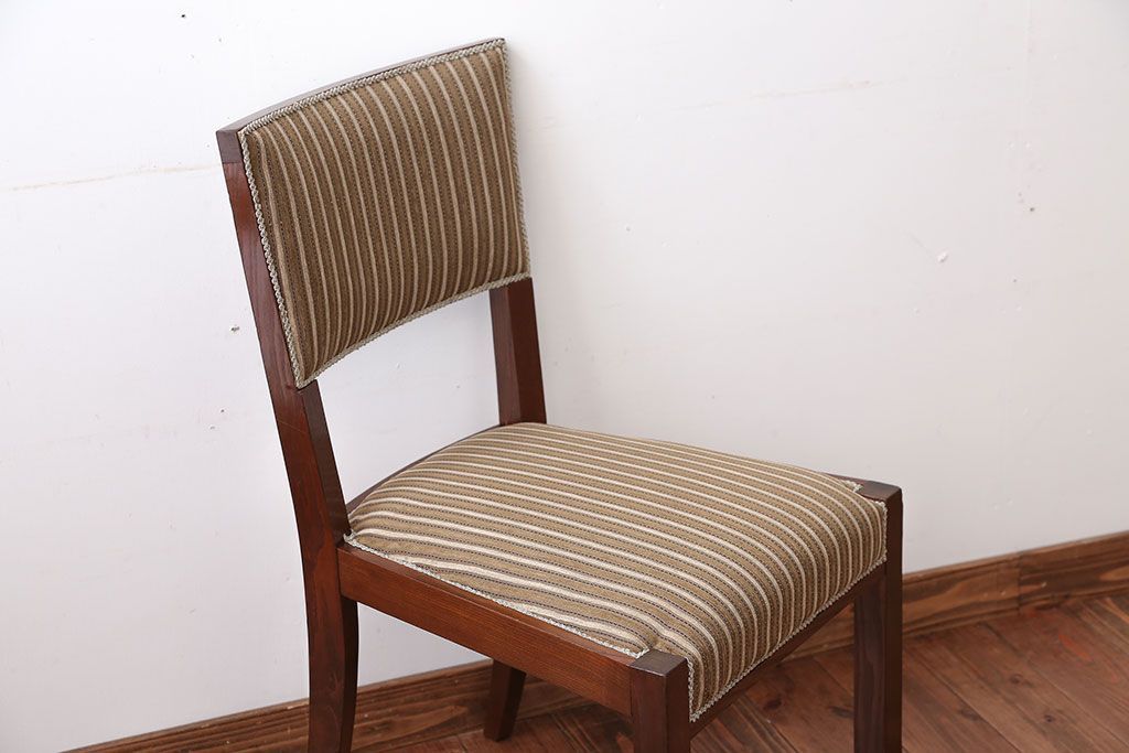 アンティーク家具　アンティーク　シンプルでお洒落な古いナラ材のチェア