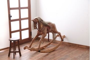 アンティーク ロッキングホース 木馬 フランスアンティークロッキング