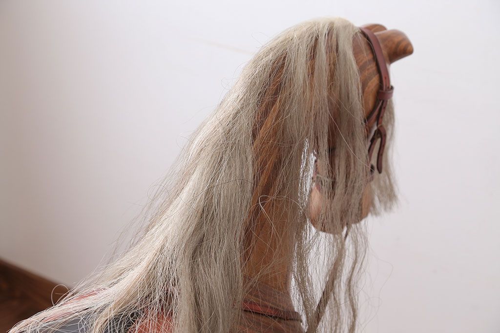 アンティーク雑貨　海外アンティーク　RELKO社製高級ロッキングホース(木馬)