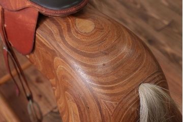 アンティーク雑貨　海外アンティーク　RELKO社製高級ロッキングホース(木馬)