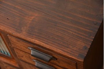 アンティーク家具　古民具・骨董　前面欅材!上質で高級な和製アンティークローボード