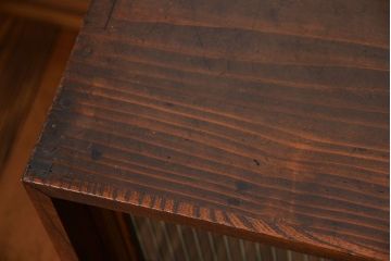 アンティーク家具　古民具・骨董　前面欅材!上質で高級な和製アンティークローボード