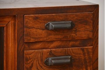 アンティーク家具　古民具・骨董　前面欅材!上質で高級な和製アンティークローボード