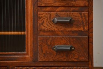 アンティーク家具　古民具・骨董　前面欅材!上質で高級な和製アンティークローボード