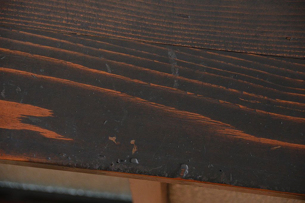 アンティーク家具　和製アンティーク　ダイヤガラス入り!モダンな収納棚