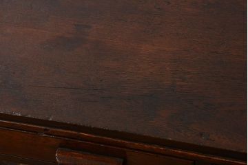 レトロ家具　昭和レトロ　古い木製のシンプルなアンティークデスク(片袖机)