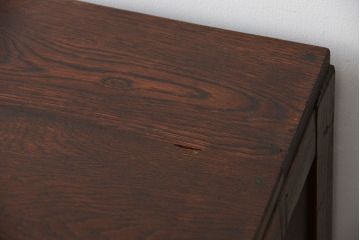 レトロ家具　昭和レトロ　古い木製のシンプルなアンティークデスク(片袖机)