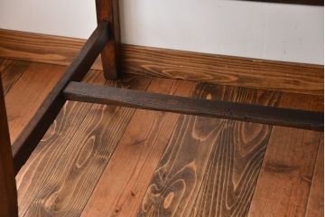 レトロ家具　昭和レトロ　古い木製のシンプルなアンティークデスク(片袖机)