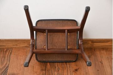 中古　秋田木工のおしゃれな曲げ木スツール