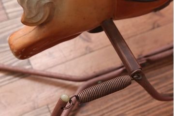 アンティーク雑貨　イギリスアンティーク　小さなかわいいロッキングホース