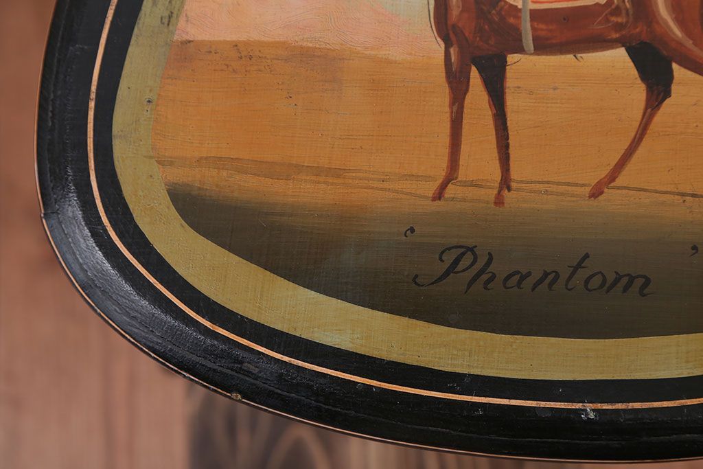 アンティーク家具　アンティーク　おしゃれで小ぶりなトールペイントチェア(1)