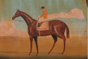 アンティーク家具　アンティーク　おしゃれで小ぶりなトールペイントチェア(1)