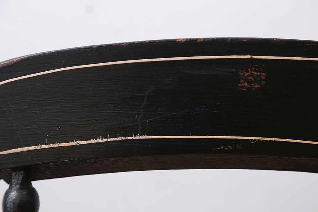 アンティーク家具　アンティーク　おしゃれで小ぶりなトールペイントチェア(1)