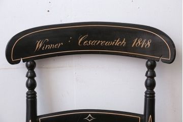 アンティーク家具　アンティーク　おしゃれで小ぶりなトールペイントチェア(2)